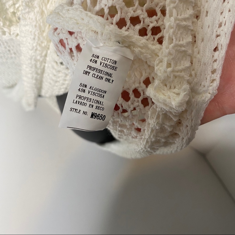 SOLD Monoreno Open Crochet Swim Cover Up Tunic Top - Picture 6 of 6